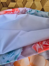 Lade das Bild in den Galerie-Viewer, Sonderpreis wegen Kulistrich am Boden,große Karo Bag, mit viel Liebe handgenäht, Modell: Blütenpracht, orangefarbener Boden