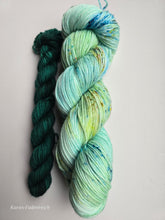 Lade das Bild in den Galerie-Viewer, Drachenreiter Set, Liebe Oasis400 Velvet Touch, Fingering weight mit MiniSkein 480 Meter, mit Liebe handgefärbt.