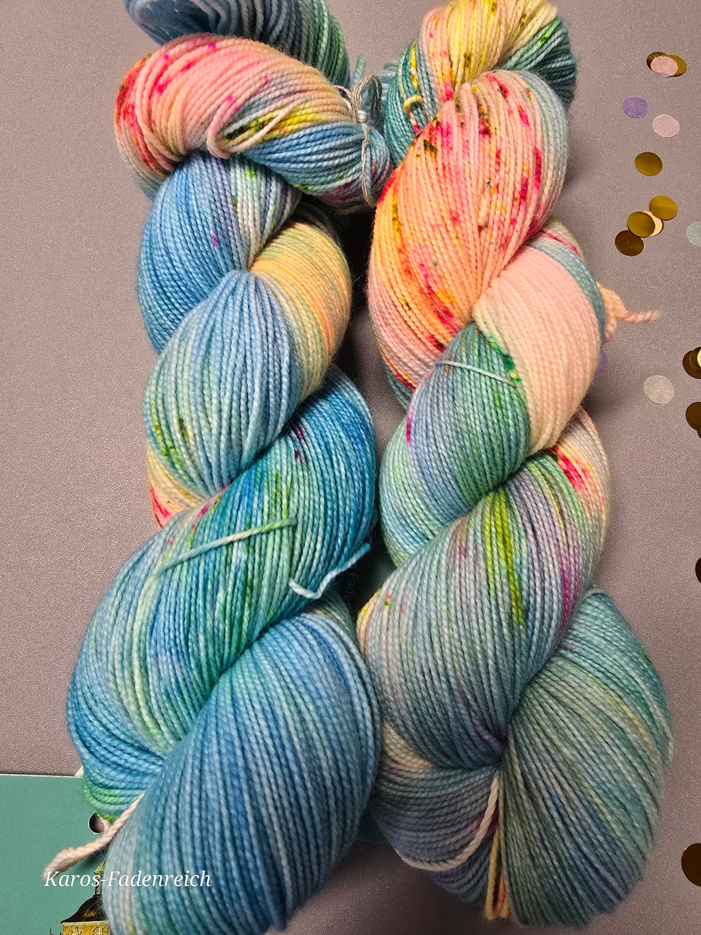 Kaleidoskopis, engl. 75/25 SuperSocke, Perlverzwirnung, 100 Gramm, 400 Meter