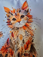 Lade das Bild in den Galerie-Viewer, Große Karo Bag, mit viel Liebe handgenäht, Modell: Herbst Blätterkatze
