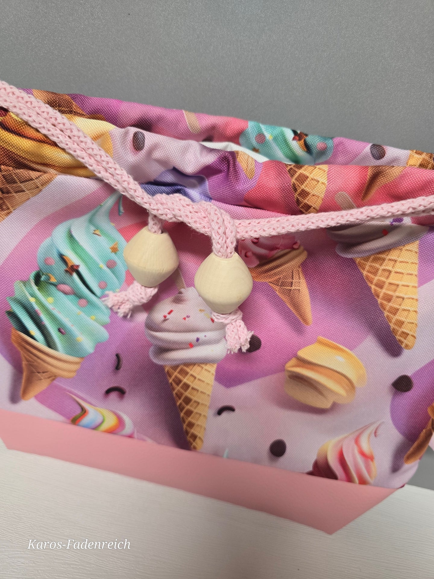 Kleine Karo Bag mit viel Liebe handgenäht, Modell Heiß auf Eis?.
