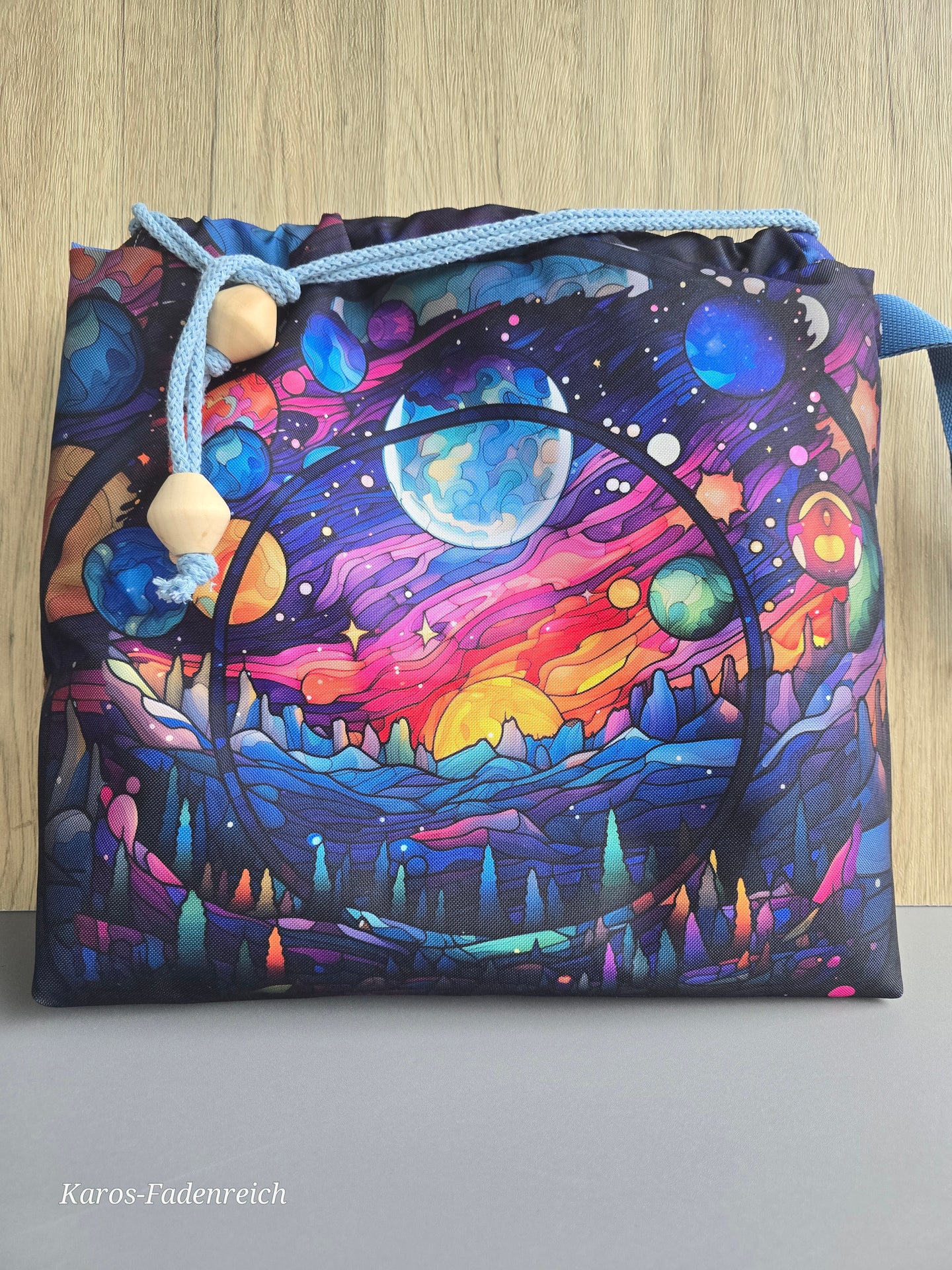 Große Karo Bag, mit viel Liebe handgenäht, Rock the world