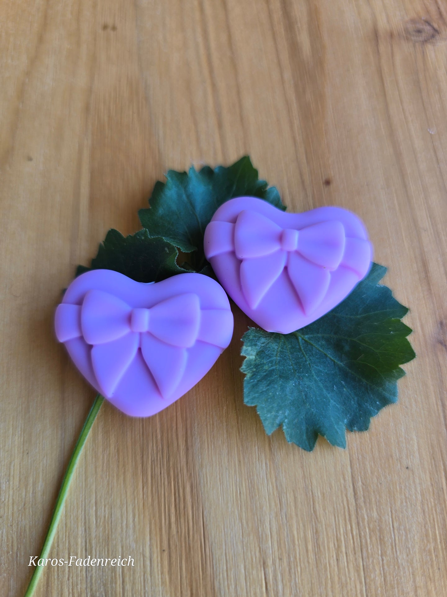 Maschenstopper Stricknadelstopper 2 Herz